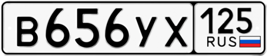 Красивый номер на авто В656УХ 125