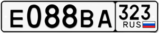 Красивый номер на авто Е088ВА 323