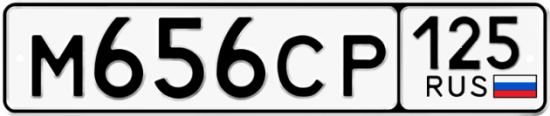 Красивый номер на авто М656СР 125