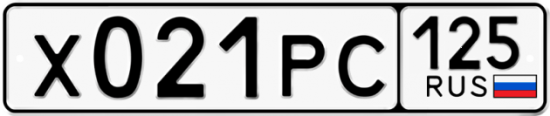 Красивый номер на авто Х021РС 125