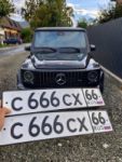 Красивый гос номер С666СХ 66