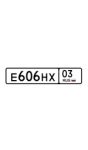 Красивый гос номер Е606НХ 03