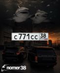 Красивый гос номер С771СС 38