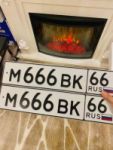 Красивый гос номер М666ВК 66