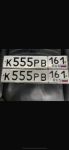 Красивый гос номер К555РВ 161