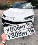 Красивый гос номер У808МУ 196