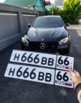 Красивый гос номер Н666ВВ 66