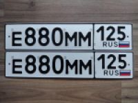Красивый гос номер Е880ММ 125